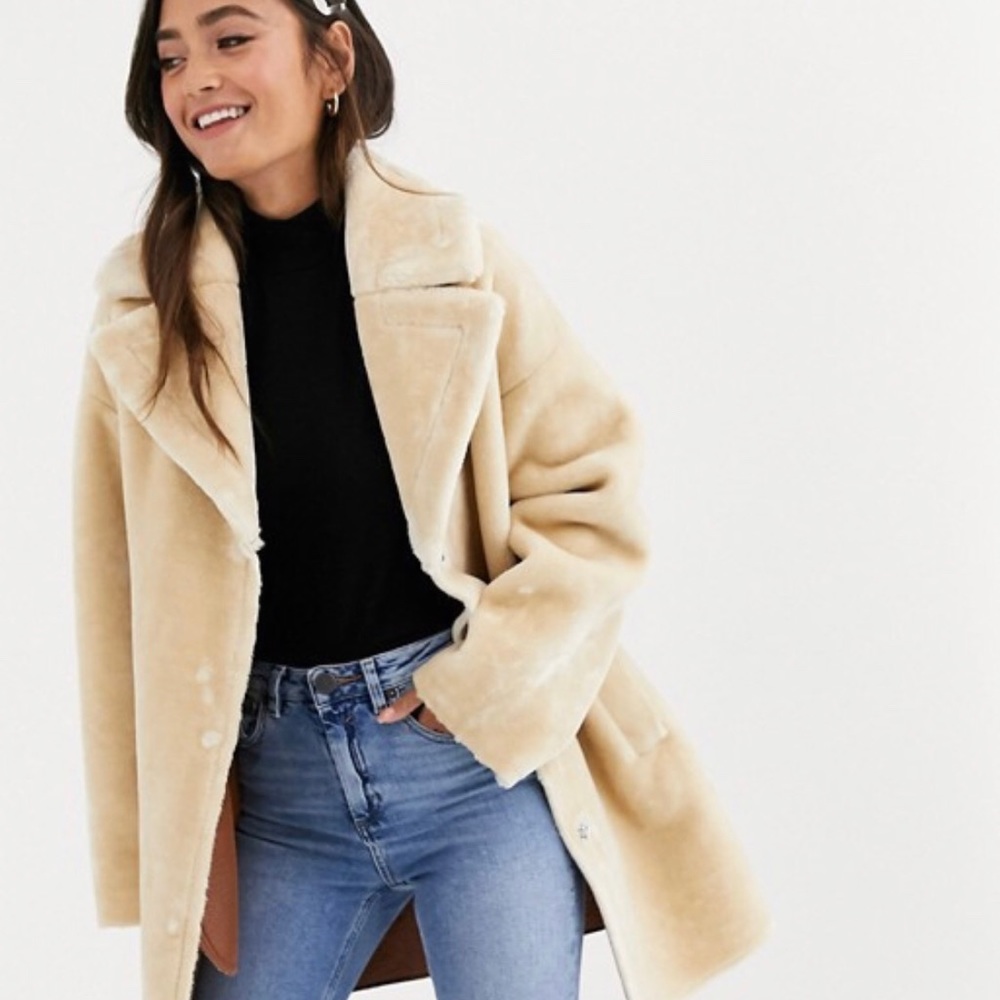ASOS Faux Fur Winter Coat NEW W TAGS